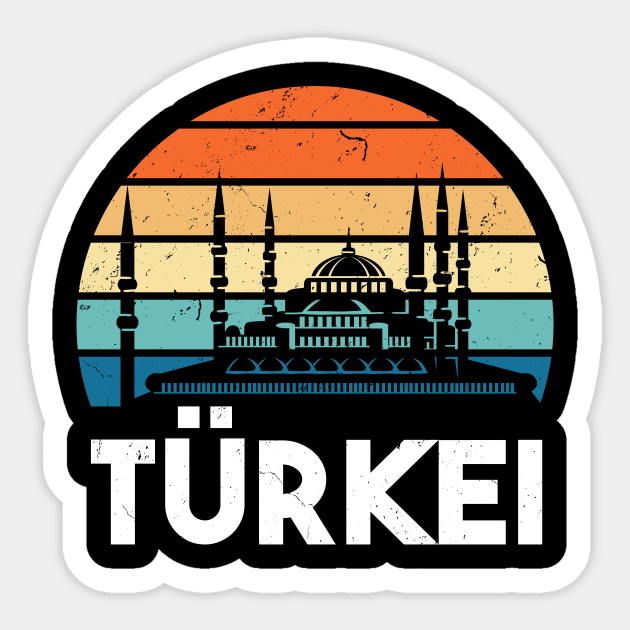 Turkey Gift Turk Vintage Sticker by QQdesigns